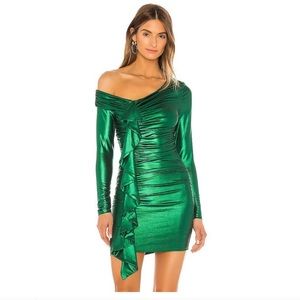 Napoli Mini Dress In Envy Green